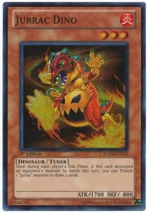 Jurrac Dino (HA04-EN015) - Hidden Arsenal 4 1st Edition - Premium Yugioh Single from Konami - Just $0.32! Shop now at Game Crave Tournament Store