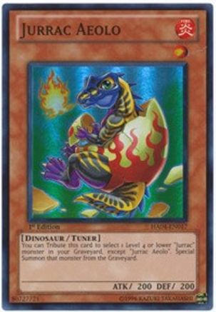 Jurrac Aeolo (HA04-EN017) - Hidden Arsenal 4 1st Edition - Premium Yugioh Single from Konami - Just $1.07! Shop now at Game Crave Tournament Store