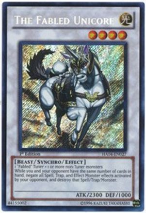 The Fabled Unicore (HA04-EN027) - Hidden Arsenal 4 1st Edition - Premium Yugioh Single from Konami - Just $1.22! Shop now at Game Crave Tournament Store