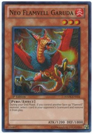 Neo Flamvell Garuda (HA04-EN034) - Hidden Arsenal 4 1st Edition - Premium Yugioh Single from Konami - Just $0.25! Shop now at Game Crave Tournament Store