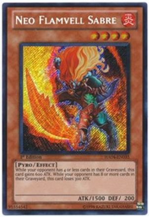 Neo Flamvell Sabre (HA04-EN035) - Hidden Arsenal 4 1st Edition - Premium Yugioh Single from Konami - Just $0.26! Shop now at Game Crave Tournament Store