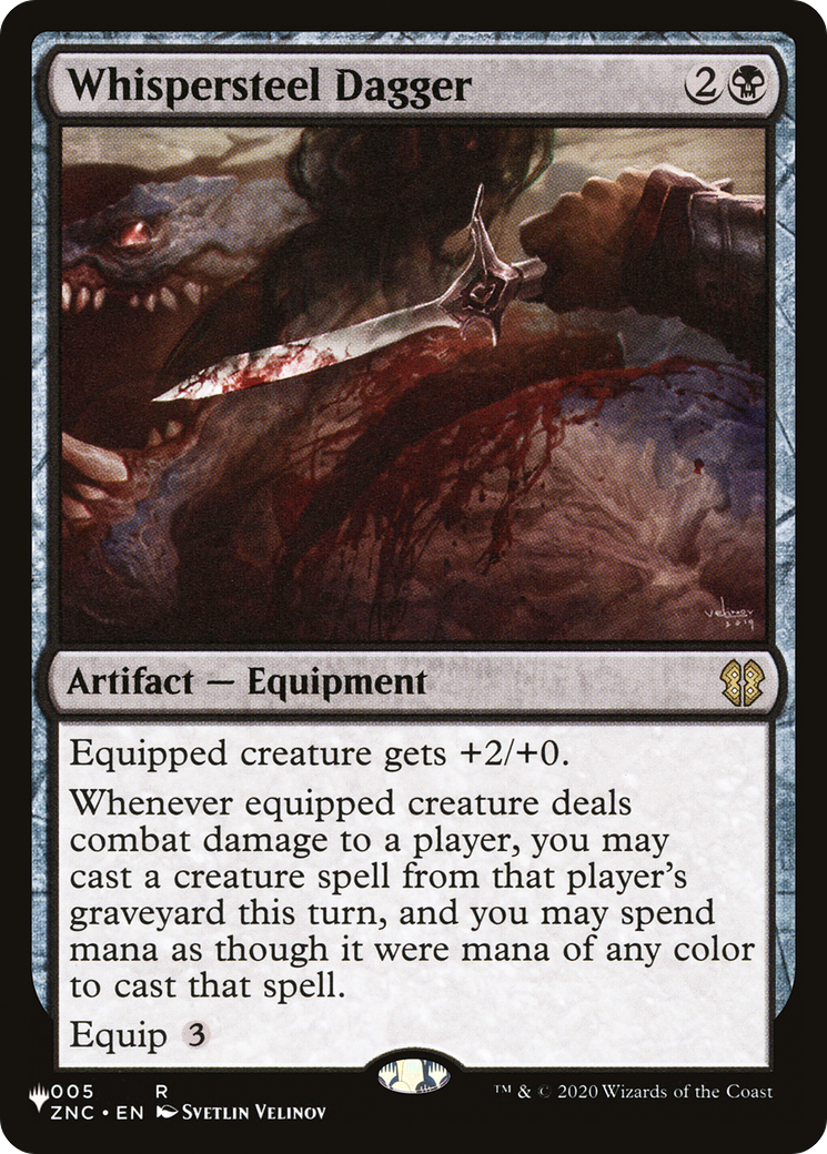 Whispersteel Dagger (PLIST-679) - The List - Premium MTG Single from Wizards of the Coast - Just $0.08! Shop now at Game Crave Tournament Store