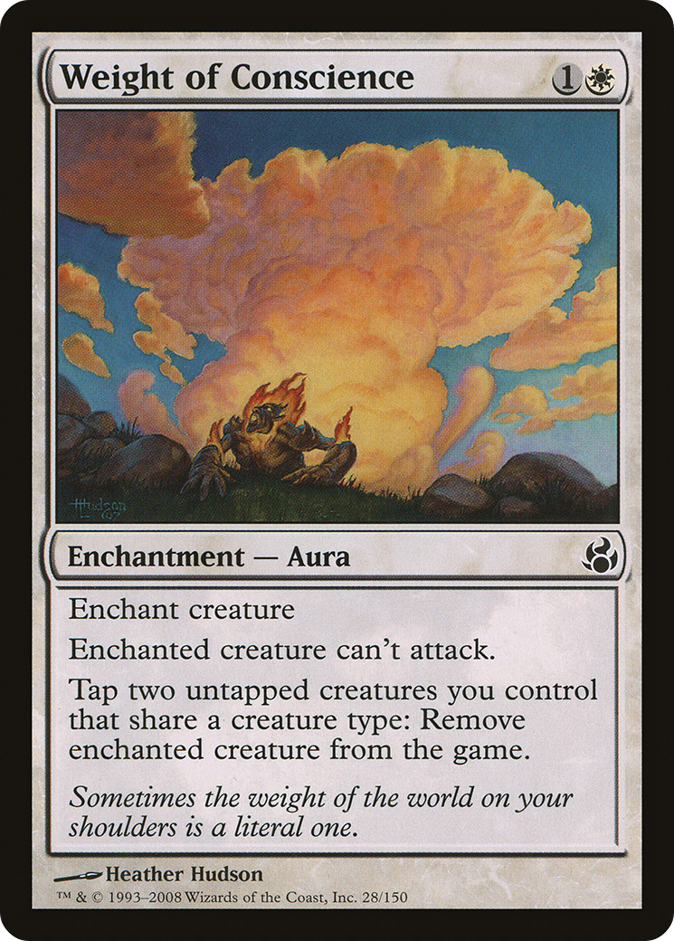 Weight of Conscience (MOR-028) - Morningtide - Premium MTG Single from Wizards of the Coast - Just $0.31! Shop now at Game Crave Tournament Store