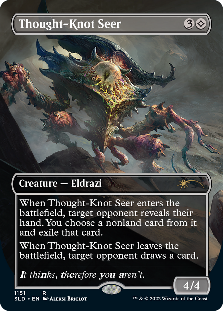 Thought-Knot Seer (SLD-1151) - Secret Lair Drop (Borderless) Foil - Premium MTG Single from Wizards of the Coast - Just $9.38! Shop now at Game Crave Tournament Store