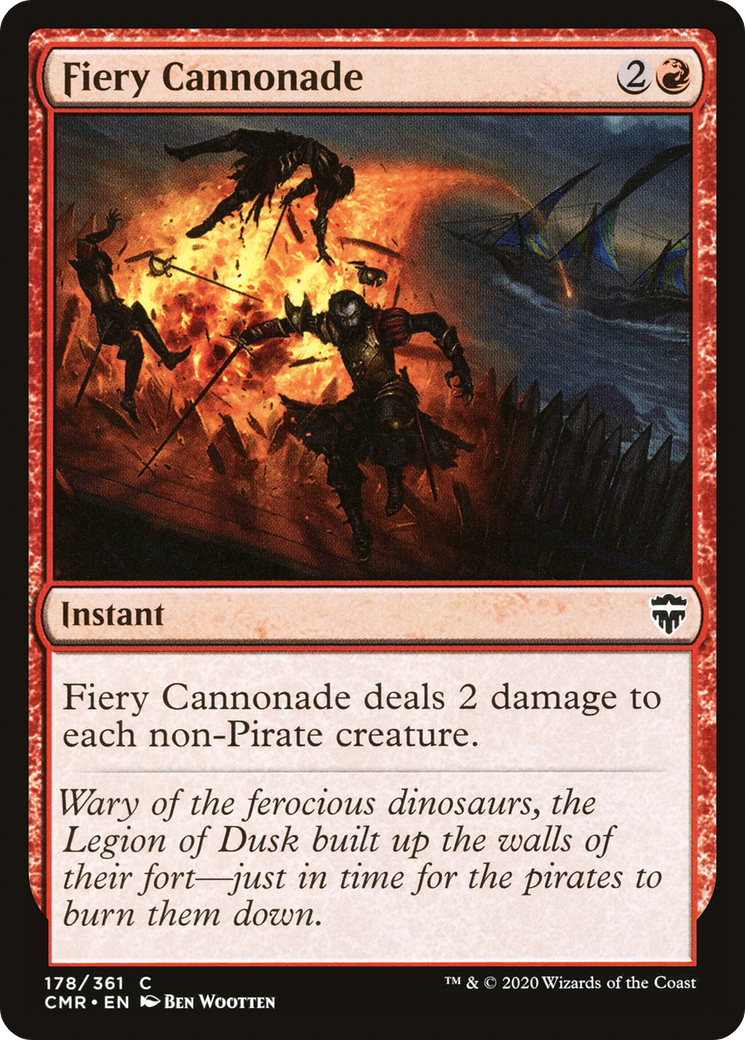 Fiery Cannonade (CMR-178) - Commander Legends - Premium MTG Single from Wizards of the Coast - Just $0.25! Shop now at Game Crave Tournament Store