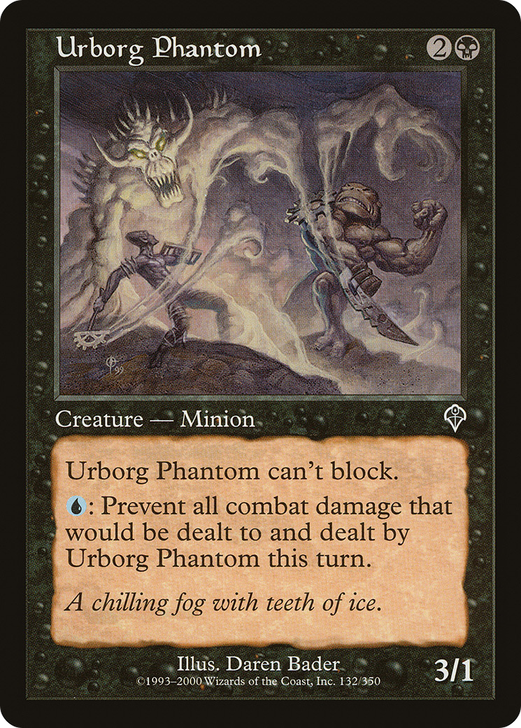 Urborg Phantom (INV-132) - Invasion - Premium MTG Single from Wizards of the Coast - Just $0.25! Shop now at Game Crave Tournament Store