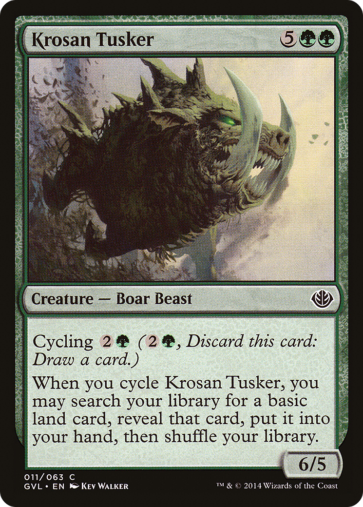 Krosan Tusker (GVL-011) - Duel Decks Anthology: Garruk vs. Liliana - Premium MTG Single from Wizards of the Coast - Just $0.25! Shop now at Game Crave Tournament Store