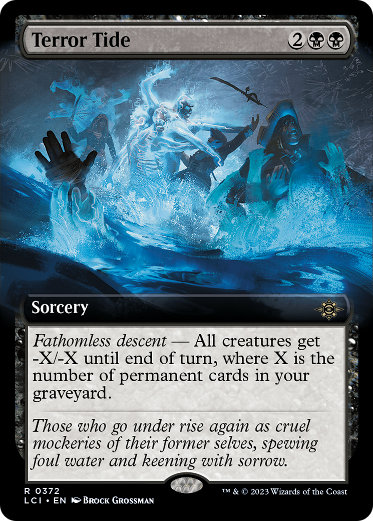 Terror Tide (LCI-372) - The Lost Caverns of Ixalan: (Extended Art) - Premium MTG Single from Wizards of the Coast - Just $0.25! Shop now at Game Crave Tournament Store