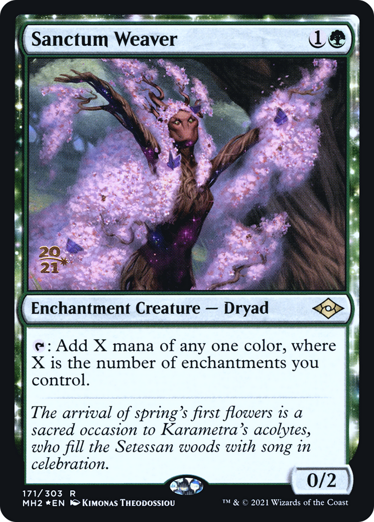 Sanctum Weaver (PMH2-171S) - Modern Horizons 2 Promos: (nyxtouched) Foil - Premium MTG Single from Wizards of the Coast - Just $3.76! Shop now at Game Crave Tournament Store