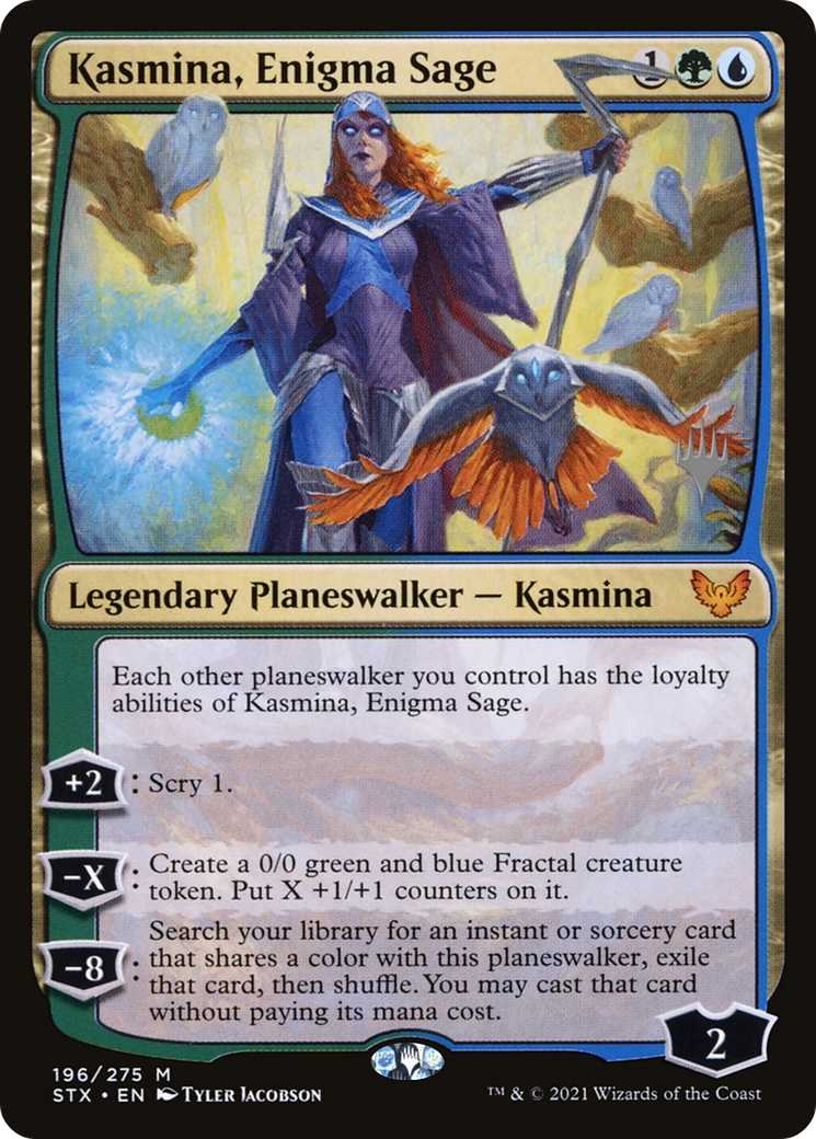 Kasmina, Enigma Sage (PSTX-196P) - Strixhaven: School of Mages Promos Foil - Premium MTG Single from Wizards of the Coast - Just $4! Shop now at Game Crave Tournament Store