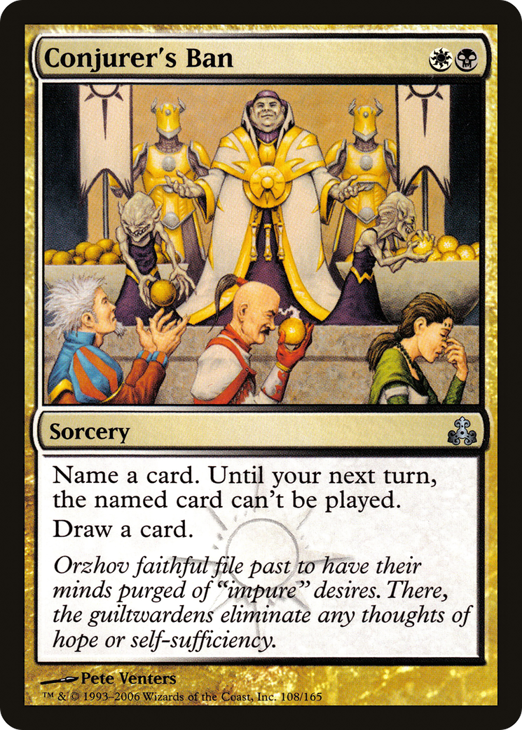 Conjurer's Ban (GPT-108) - Guildpact Foil - Premium MTG Single from Wizards of the Coast - Just $0.08! Shop now at Game Crave Tournament Store