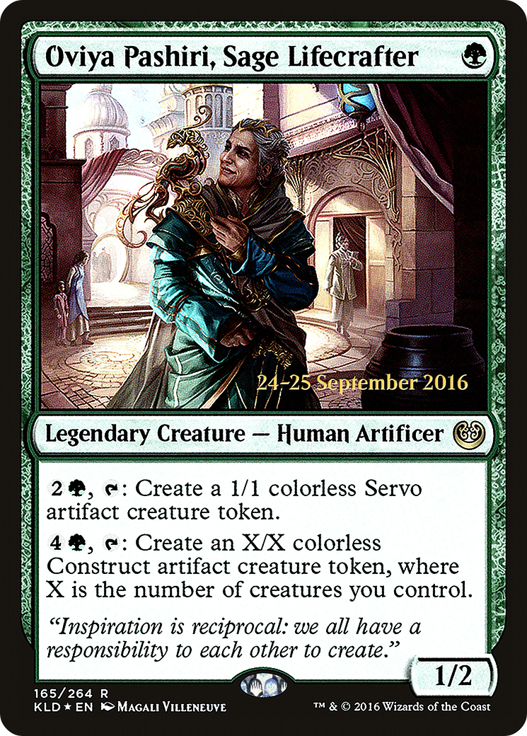 Oviya Pashiri, Sage Lifecrafter (PKLD-165S) - Kaladesh Promos Foil - Premium MTG Single from Wizards of the Coast - Just $0.44! Shop now at Game Crave Tournament Store