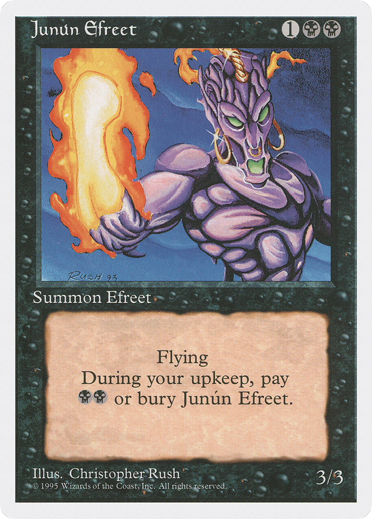 Junún Efreet (4ED-143) - Fourth Edition - Premium MTG Single from Wizards of the Coast - Just $0.08! Shop now at Game Crave Tournament Store