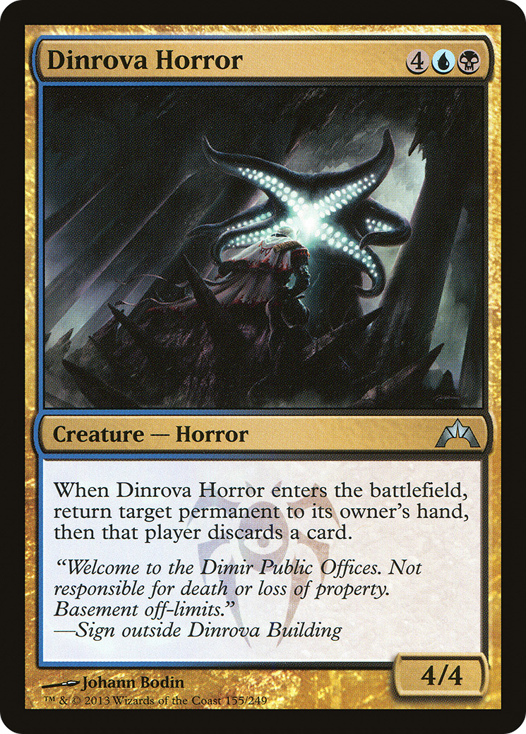 Dinrova Horror (GTC-155) - Gatecrash Foil - Premium MTG Single from Wizards of the Coast - Just $0.29! Shop now at Game Crave Tournament Store