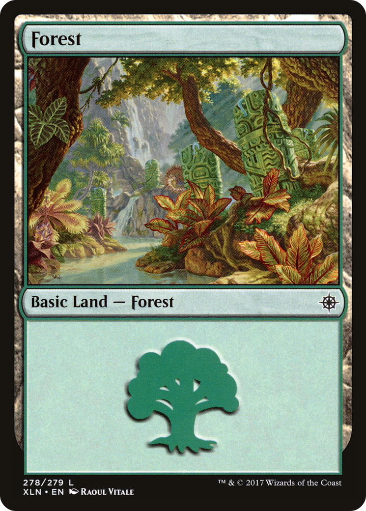 Forest (XLN-278) - Ixalan Foil - Premium MTG Single from Wizards of the Coast - Just $0.21! Shop now at Game Crave Tournament Store