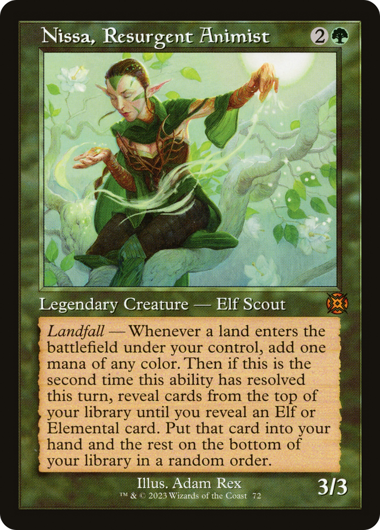 Nissa, Resurgent Animist (MAT-072) - March of the Machine: The Aftermath: (Showcase) Foil - Premium MTG Single from Wizards of the Coast - Just $4.94! Shop now at Game Crave Tournament Store