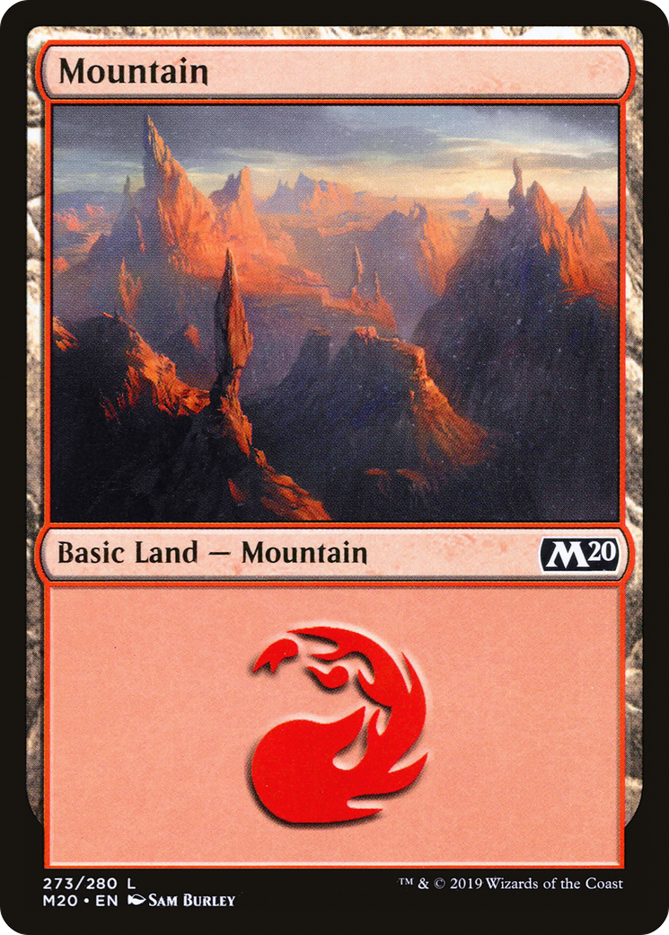 Mountain (M20-273) - Core Set 2020 - Premium MTG Single from Wizards of the Coast - Just $0.19! Shop now at Game Crave Tournament Store