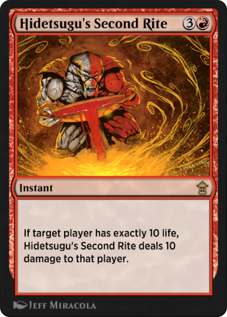 Hidetsugu's Second Rite (HA1-012) - Historic Anthology 1 - Premium MTG Single from Wizards of the Coast - Just $0! Shop now at Game Crave Tournament Store