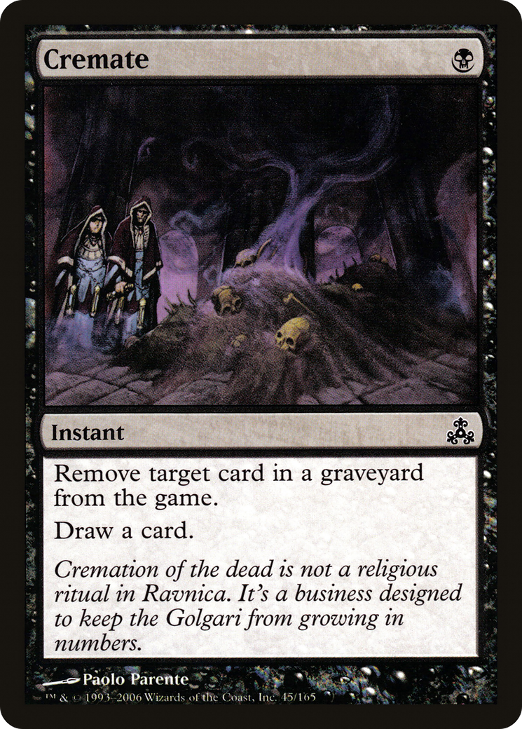 Cremate (GPT-045) - Guildpact - Premium MTG Single from Wizards of the Coast - Just $0.08! Shop now at Game Crave Tournament Store