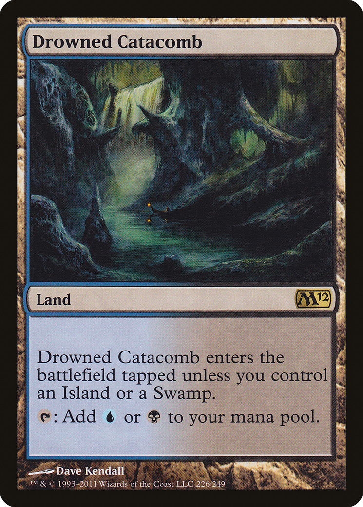 Drowned Catacomb (M12-226) - Magic 2012 - Premium MTG Single from Wizards of the Coast - Just $0.51! Shop now at Game Crave Tournament Store