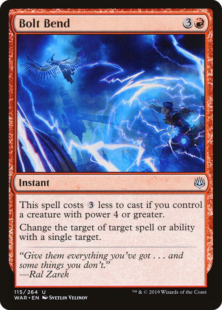 Bolt Bend (WAR-115) - War of the Spark Foil - Premium MTG Single from Wizards of the Coast - Just $3.35! Shop now at Game Crave Tournament Store