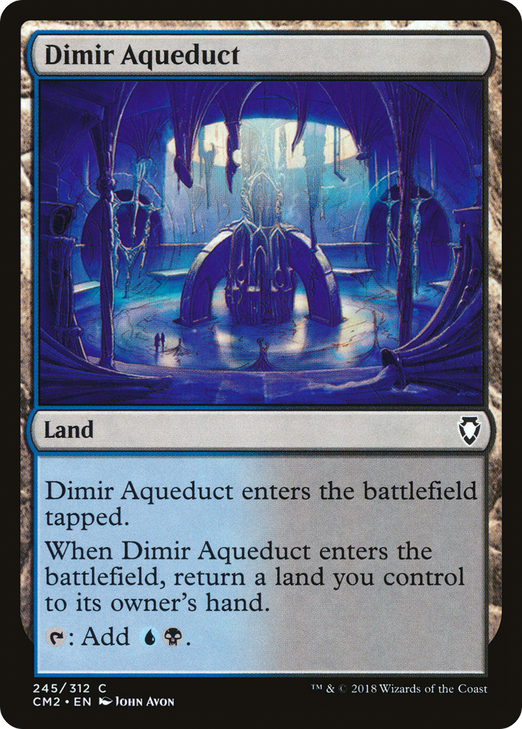 Dimir Aqueduct (CM2-245) - Commander Anthology Volume II - Premium MTG Single from Wizards of the Coast - Just $0.08! Shop now at Game Crave Tournament Store