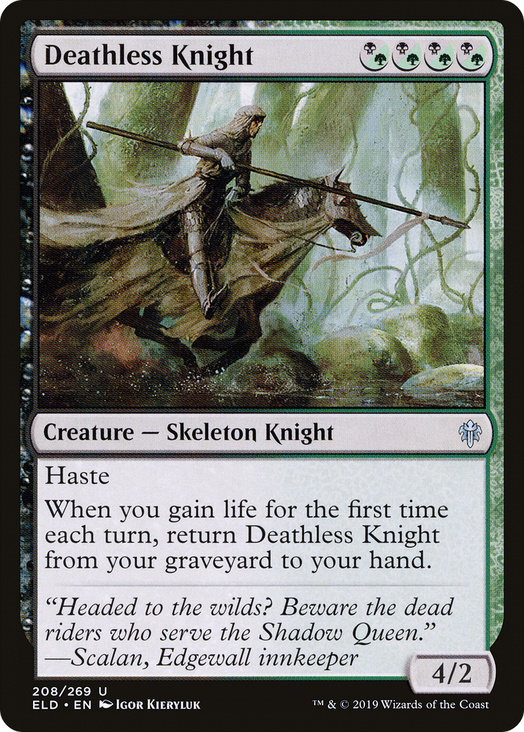 Deathless Knight (ELD-208) - Throne of Eldraine Foil - Premium MTG Single from Wizards of the Coast - Just $0.09! Shop now at Game Crave Tournament Store