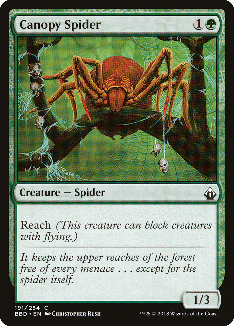 Canopy Spider (BBD-191) - Battlebond - Premium MTG Single from Wizards of the Coast - Just $0.08! Shop now at Game Crave Tournament Store