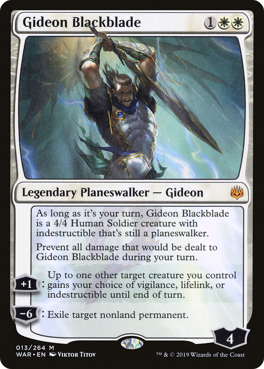 Gideon Blackblade (WAR-013) - War of the Spark - Premium MTG Single from Wizards of the Coast - Just $0.22! Shop now at Game Crave Tournament Store
