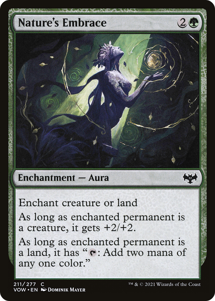 Nature's Embrace (VOW-211) - Innistrad: Crimson Vow - Premium MTG Single from Wizards of the Coast - Just $0.25! Shop now at Game Crave Tournament Store