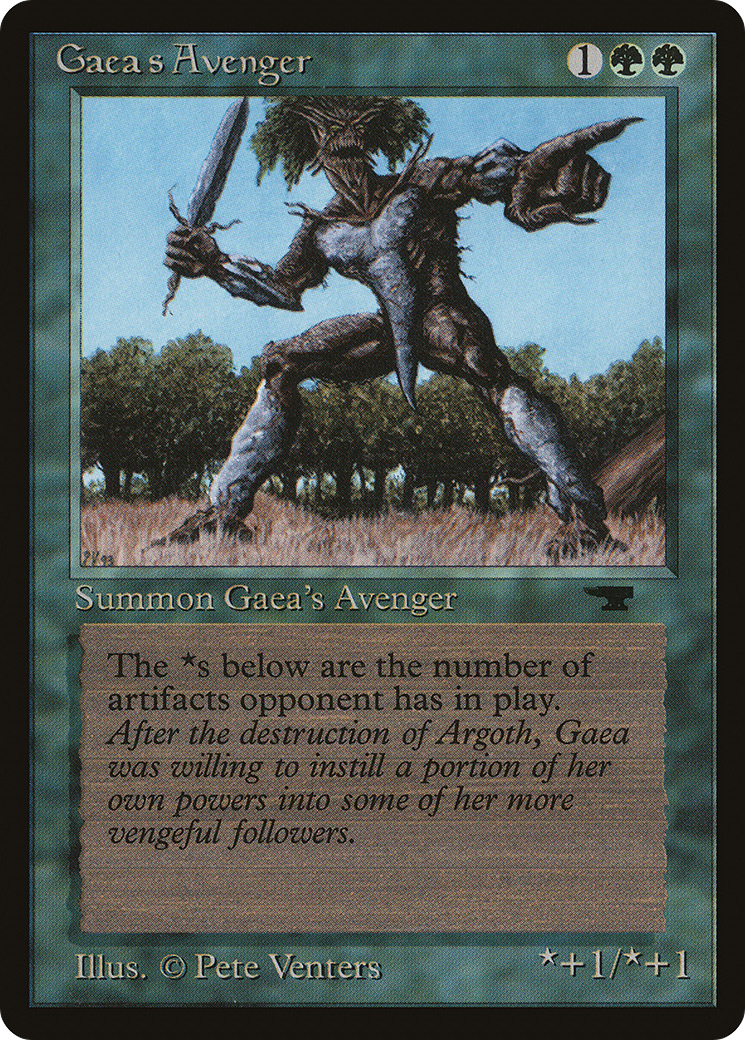 Gaea's Avenger (ATQ-033) - Antiquities - Premium MTG Single from Wizards of the Coast - Just $16.25! Shop now at Game Crave Tournament Store