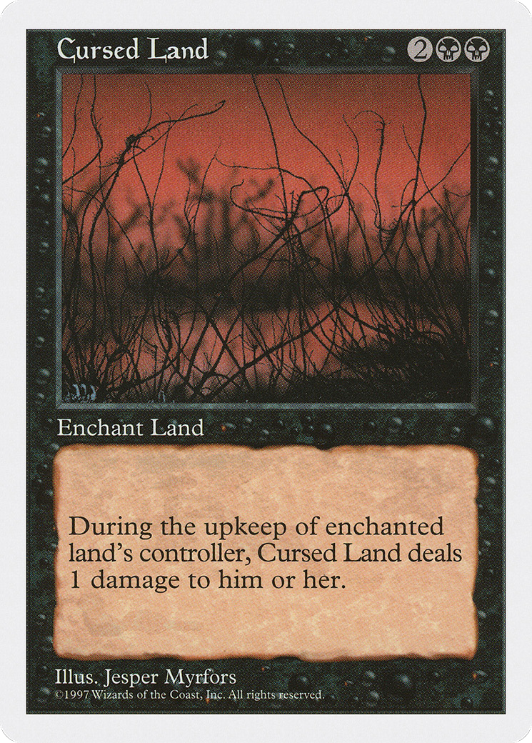 Cursed Land (5ED-152) - Fifth Edition - Premium MTG Single from Wizards of the Coast - Just $0.08! Shop now at Game Crave Tournament Store
