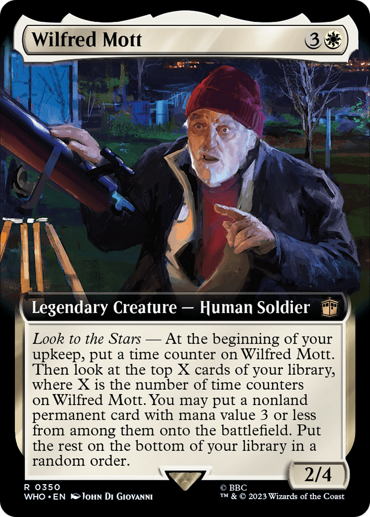Wilfred Mott (WHO-350) - Doctor Who: (Extended Art) Foil - Premium MTG Single from Wizards of the Coast - Just $0.08! Shop now at Game Crave Tournament Store