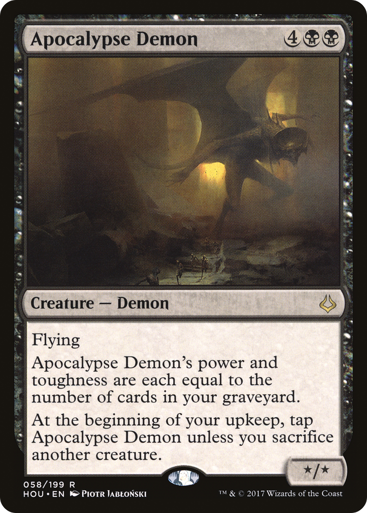 Apocalypse Demon (HOU-058) - Hour of Devastation Foil - Premium MTG Single from Wizards of the Coast - Just $0.20! Shop now at Game Crave Tournament Store