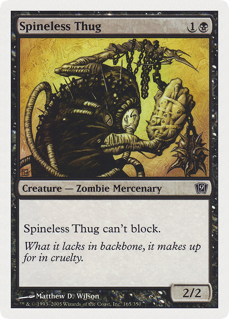 Spineless Thug (9ED-165) - Ninth Edition - Premium MTG Single from Wizards of the Coast - Just $0.08! Shop now at Game Crave Tournament Store