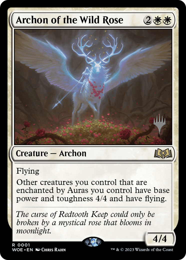Archon of the Wild Rose (PWOE-01P) - Wilds of Eldraine Promos - Premium MTG Single from Wizards of the Coast - Just $0.08! Shop now at Game Crave Tournament Store