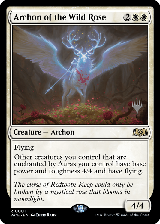 Archon of the Wild Rose (PWOE-01P) - Wilds of Eldraine Promos - Premium MTG Single from Wizards of the Coast - Just $0.08! Shop now at Game Crave Tournament Store