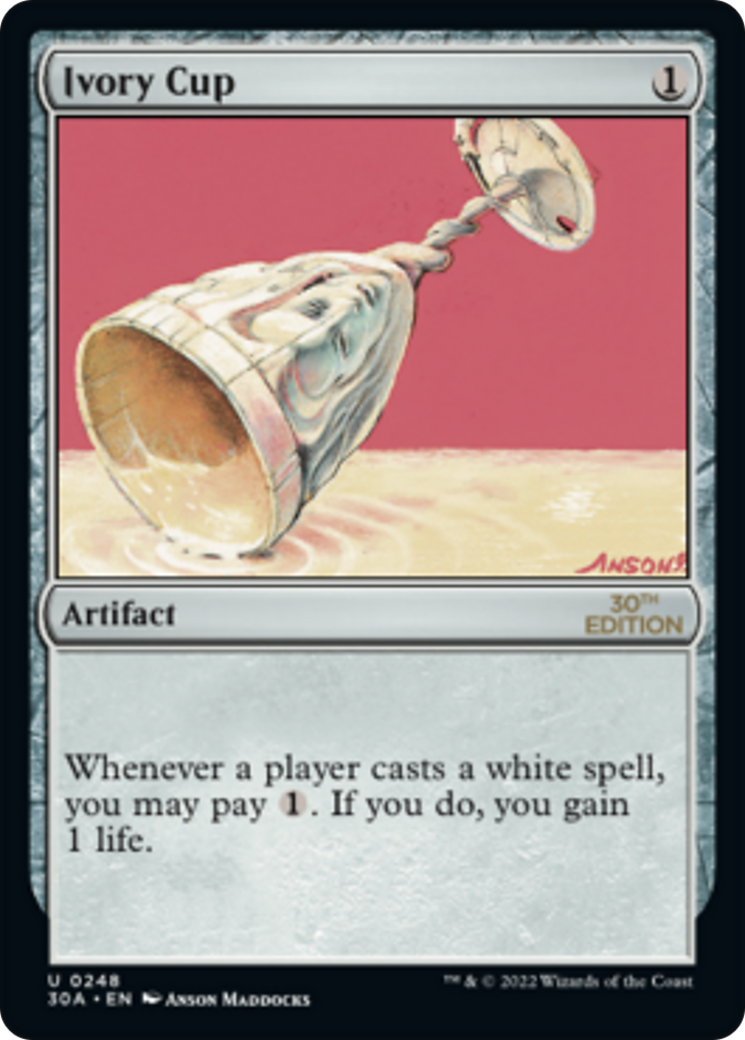 Ivory Cup (30A-248) - 30th Anniversary Edition - Premium MTG Single from Wizards of the Coast - Just $0.88! Shop now at Game Crave Tournament Store