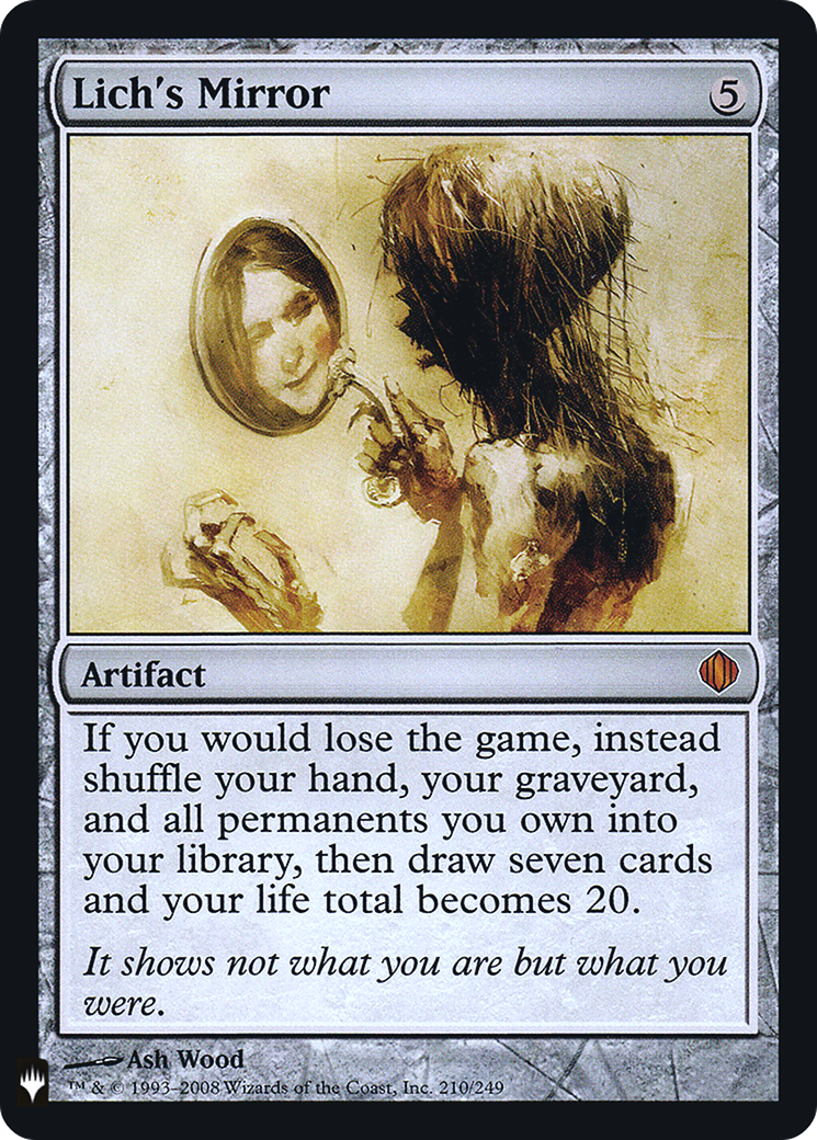 Lich's Mirror (FMB1-106) - Mystery Booster Retail Edition Foils Foil - Premium MTG Single from Wizards of the Coast - Just $0.97! Shop now at Game Crave Tournament Store