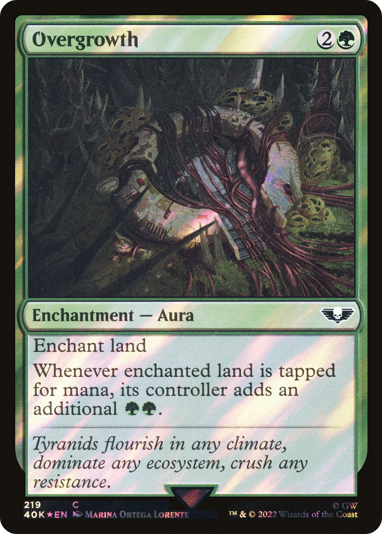 Overgrowth (40K-219★) - Warhammer 40,000 Commander Foil - Premium MTG Single from Wizards of the Coast - Just $0.42! Shop now at Game Crave Tournament Store