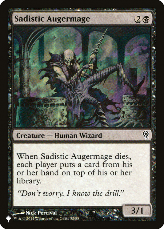Sadistic Augermage (PLIST-1195) - The List - Premium MTG Single from Wizards of the Coast - Just $0.08! Shop now at Game Crave Tournament Store