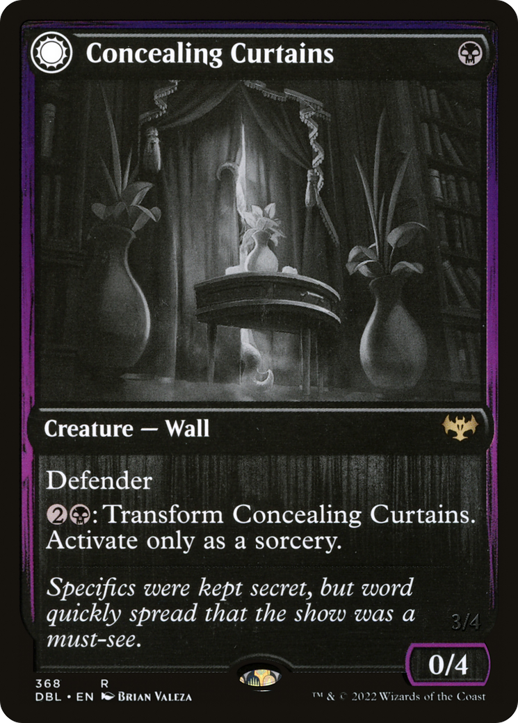 Concealing Curtains // Revealing Eye (DBL-368) - Innistrad: Double Feature: (Double Faced Transform) - Premium MTG Single from Wizards of the Coast - Just $0.20! Shop now at Game Crave Tournament Store