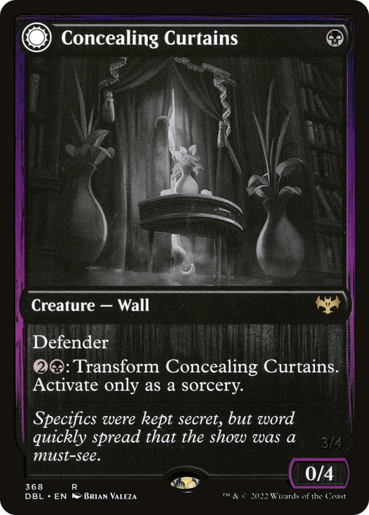 Concealing Curtains // Revealing Eye (DBL-368) - Innistrad: Double Feature: (Double Faced Transform) - Premium MTG Single from Wizards of the Coast - Just $0.20! Shop now at Game Crave Tournament Store