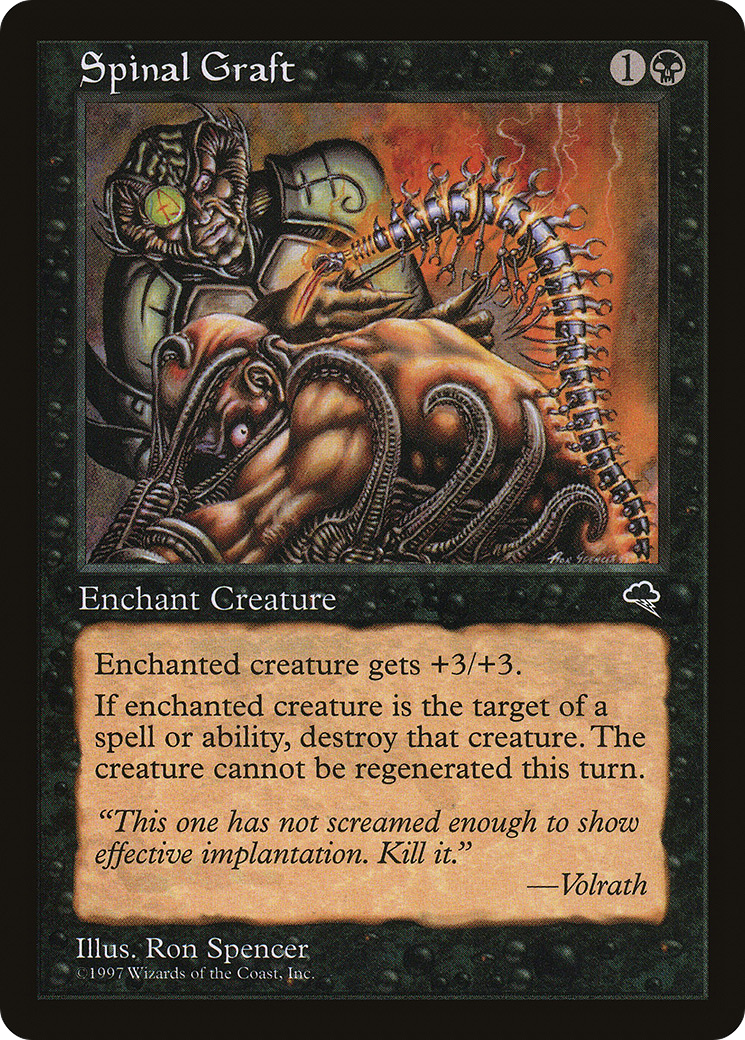 Spinal Graft (TMP-159) - Tempest - Premium MTG Single from Wizards of the Coast - Just $0.25! Shop now at Game Crave Tournament Store