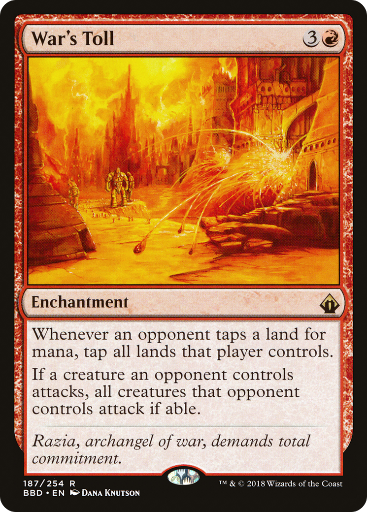 War's Toll (BBD-187) - Battlebond - Premium MTG Single from Wizards of the Coast - Just $4.45! Shop now at Game Crave Tournament Store