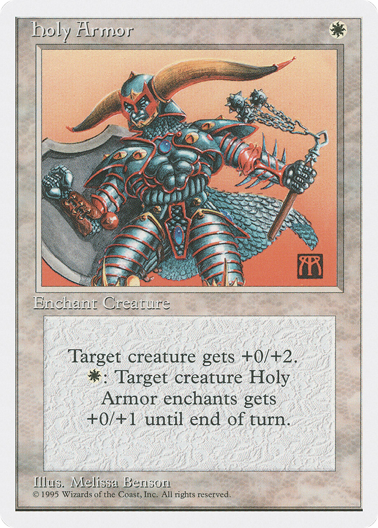 Holy Armor (4ED-029) - Fourth Edition - Premium MTG Single from Wizards of the Coast - Just $0.25! Shop now at Game Crave Tournament Store