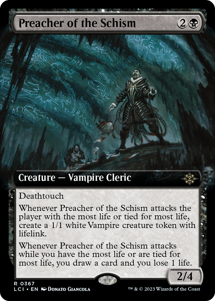 Preacher of the Schism (LCI-367) - The Lost Caverns of Ixalan: (Extended Art) Foil - Premium MTG Single from Wizards of the Coast - Just $3.97! Shop now at Game Crave Tournament Store