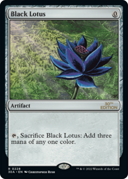 Black Lotus (30A-228) - 30th Anniversary Edition - Premium MTG Single from Wizards of the Coast - Just $0! Shop now at Game Crave Tournament Store