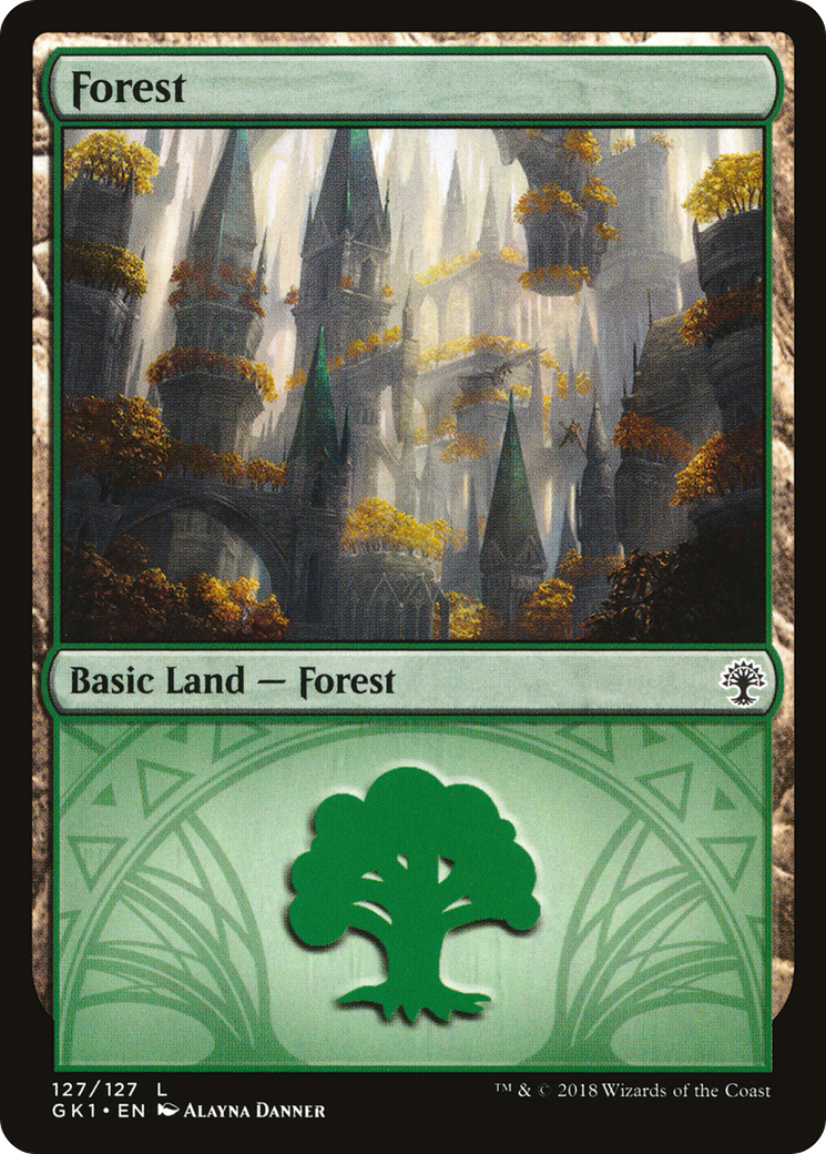Forest (GK1-127) - GRN Guild Kit - Premium MTG Single from Wizards of the Coast - Just $0.25! Shop now at Game Crave Tournament Store