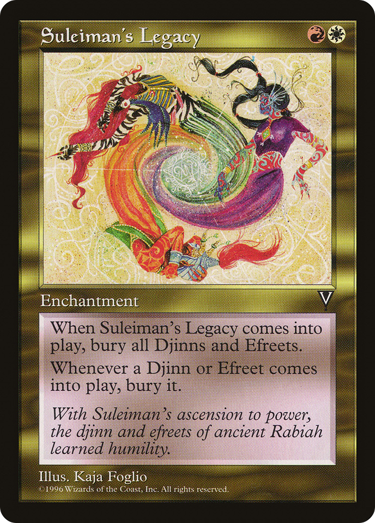 Suleiman's Legacy (VIS-138) - Visions - Premium MTG Single from Wizards of the Coast - Just $0.95! Shop now at Game Crave Tournament Store
